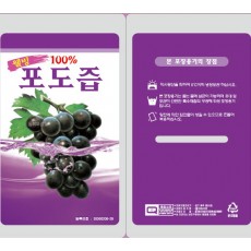 포도즙알루미늄스탠딩 (낱장용스탠딩파우치/무료배송)